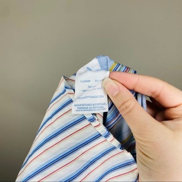 Ted Baker London Multi Color Stripe Button up 4(L) - Picture 5 of 7